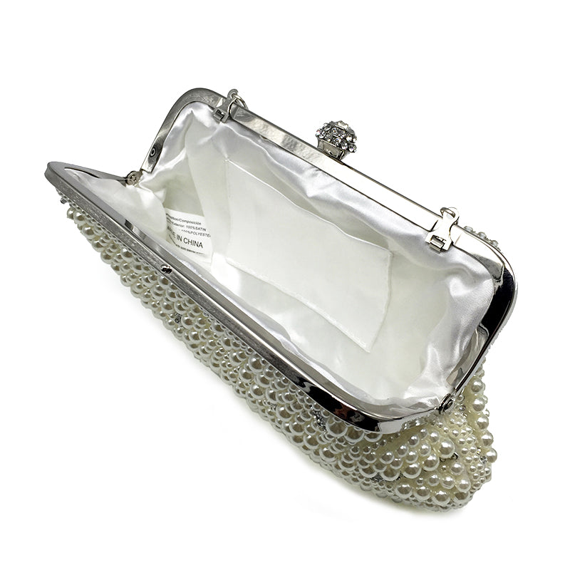 Women's Retro Pearled Mini Evening Bag