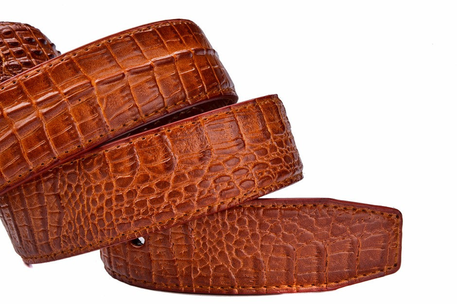 Luxurious Crocodile Imitation Leather Men’s Belt