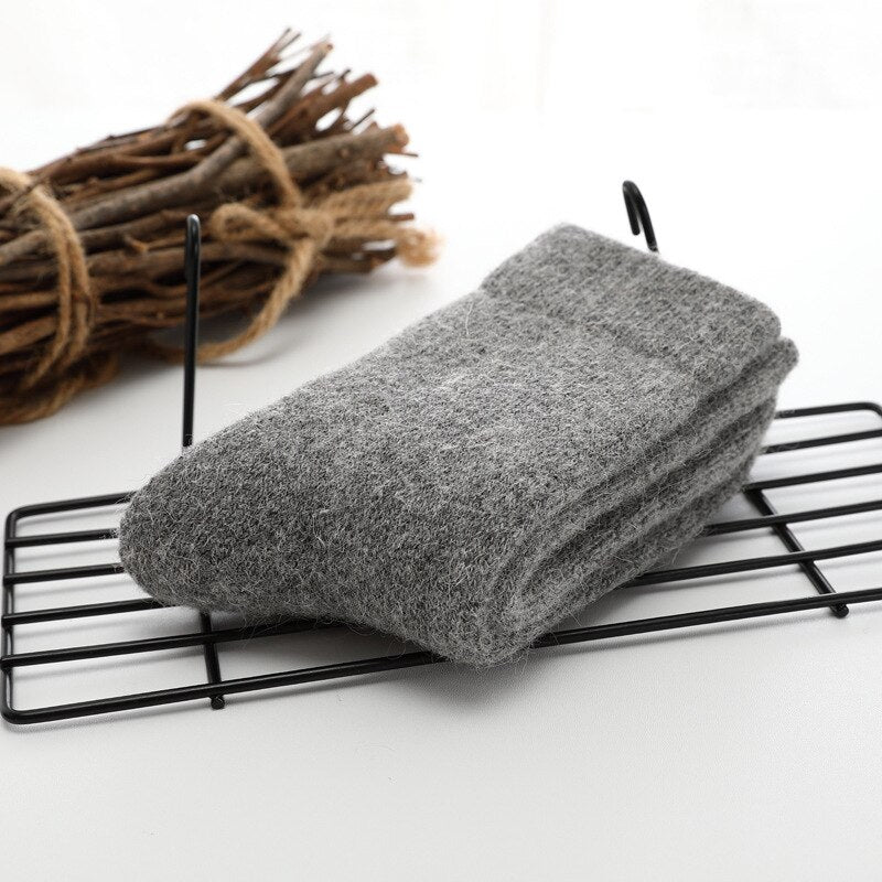 1 Pair of Wool Slipper Socks for Men