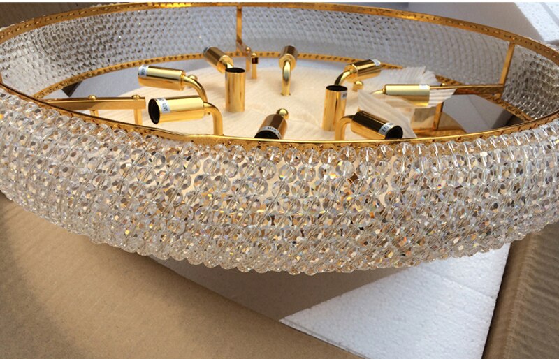 Luxury Crystal Dome Shaped Ceiling Lamp