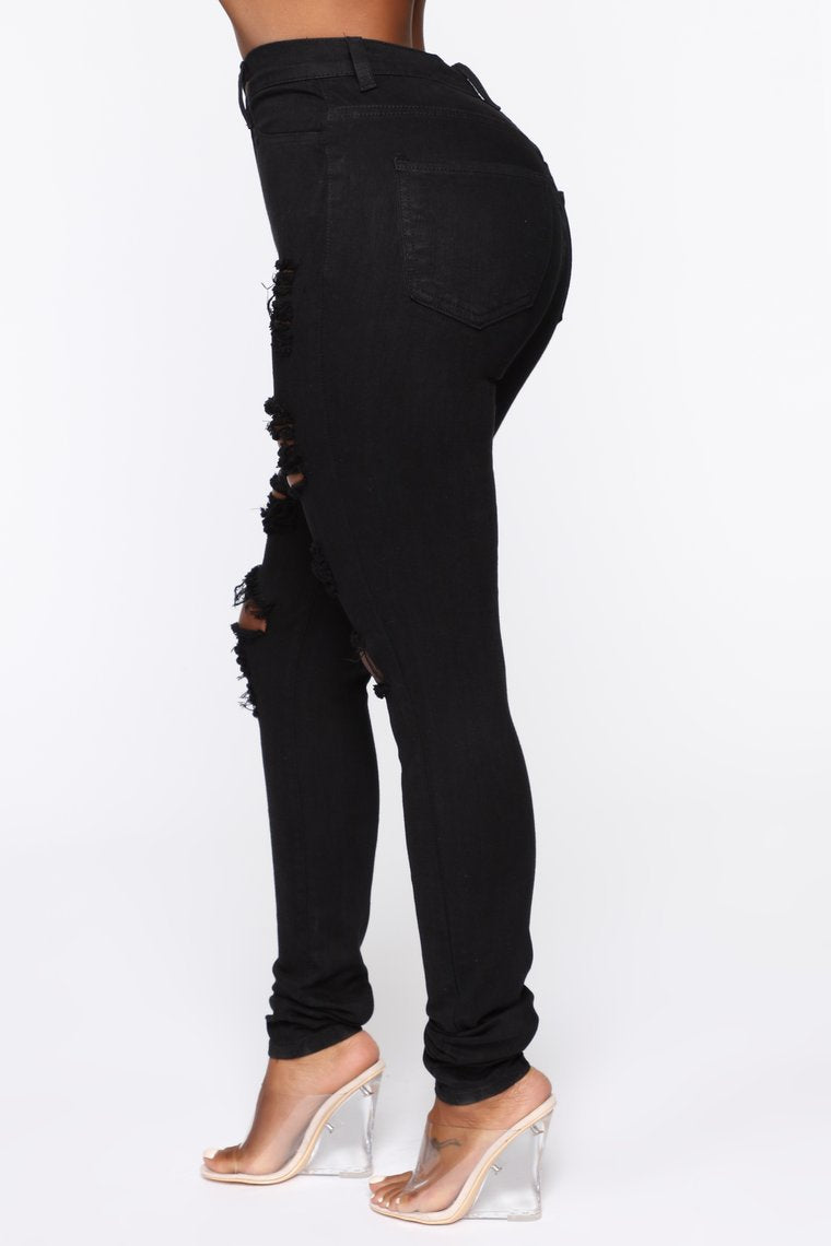 Black Ripped Jeans for Women