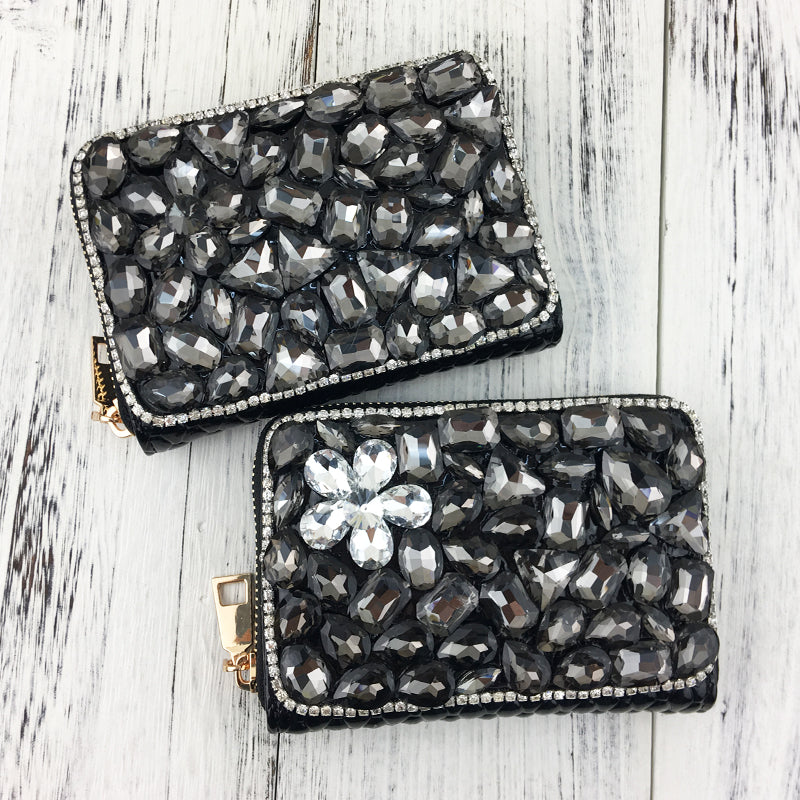 Women's Luxurious Crystal Design Wallet