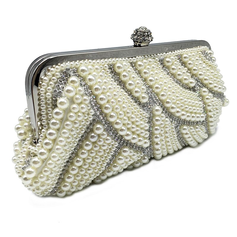 Women's Retro Pearled Mini Evening Bag