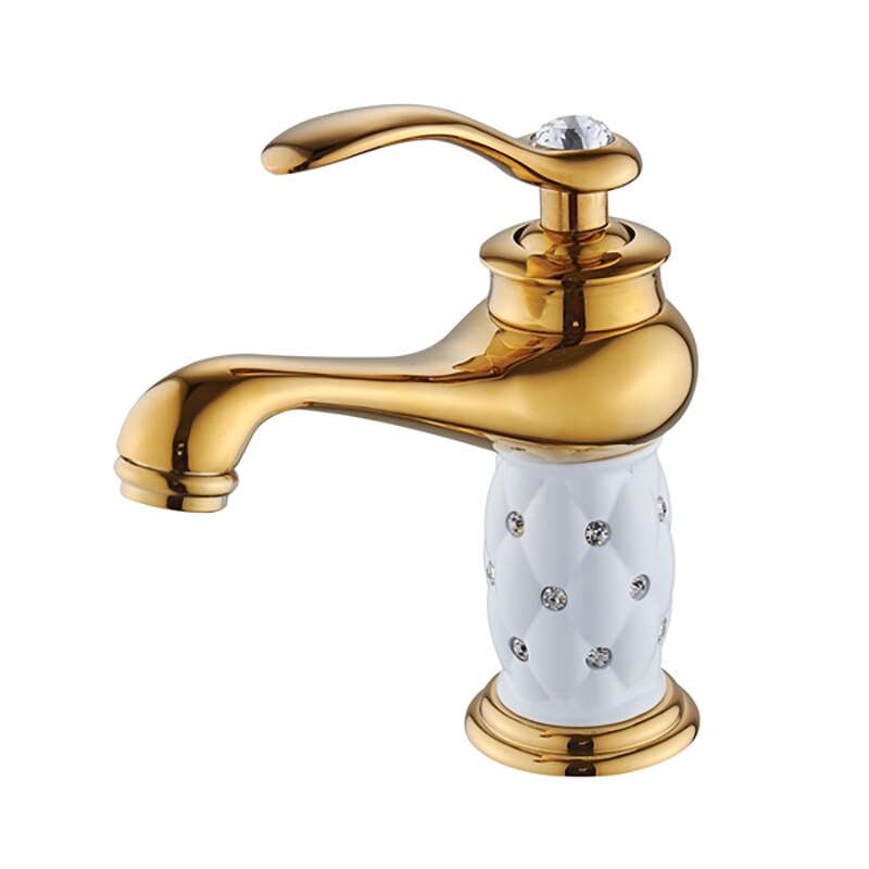 Luxury Crystal Patterned Basin Faucet