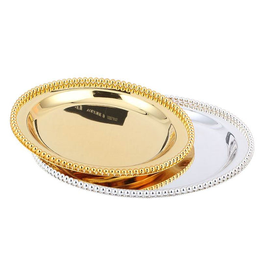 Luxury Metal Tray in Gold and Silver