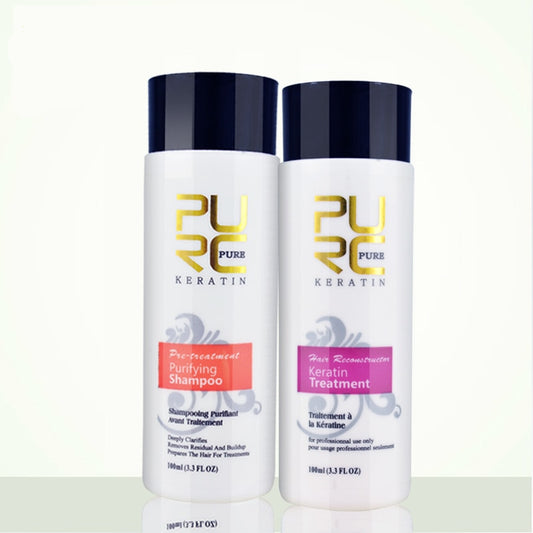 Brazilian Keratin Treatment and Purifying Shampoo 2 pcs Set