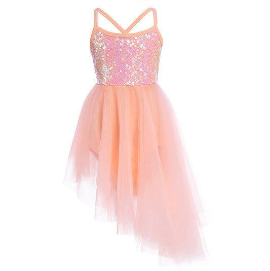 Girl's Sequined Tulle Dance Dresses