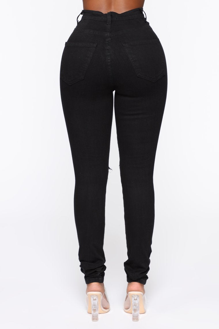 Black Ripped Jeans for Women