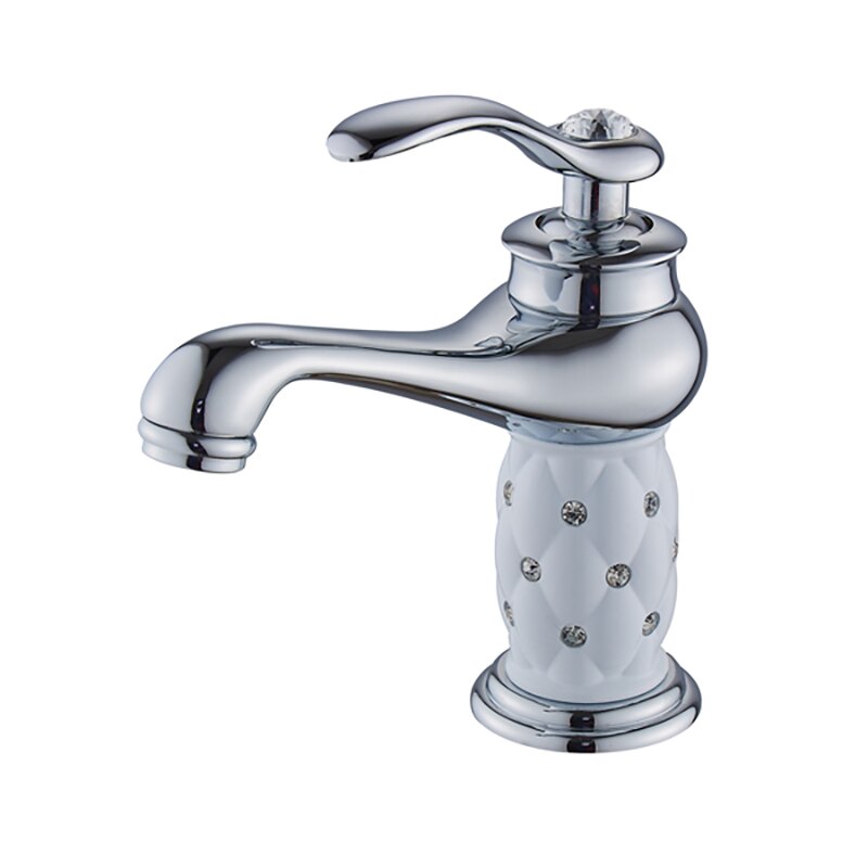 Luxury Crystal Patterned Basin Faucet