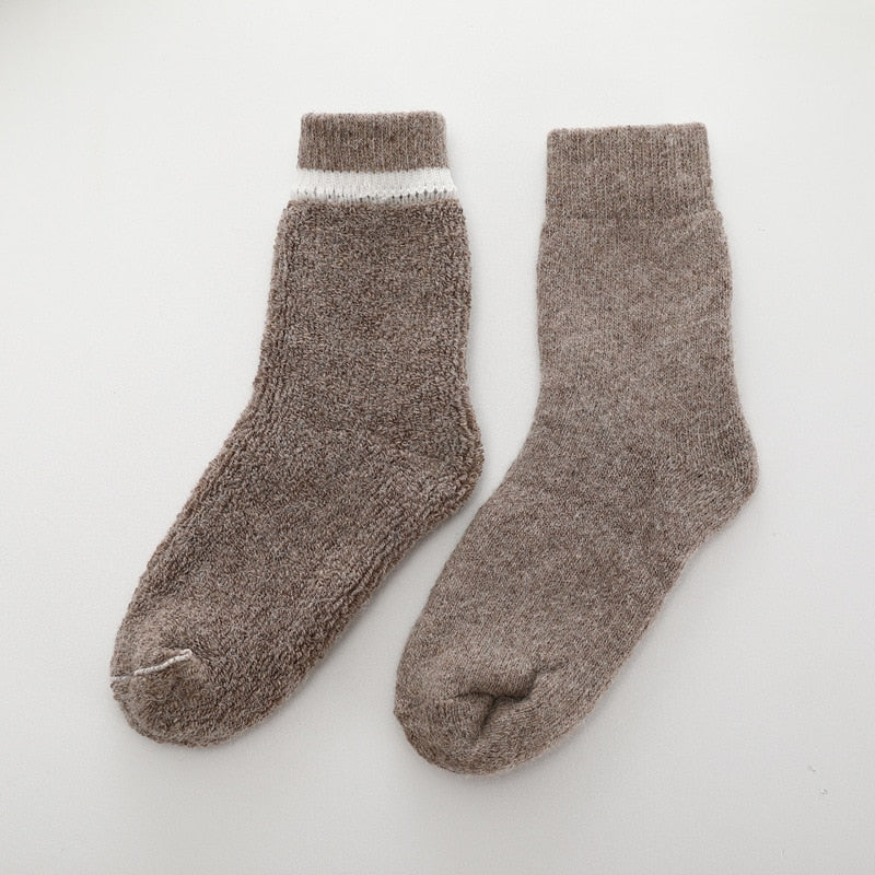 1 Pair of Wool Slipper Socks for Men