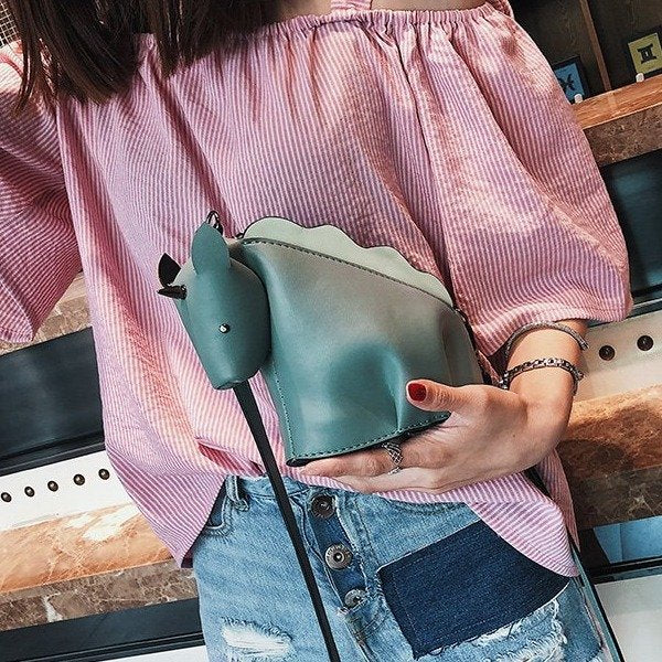 Women's Unicorn Shape PU Bag