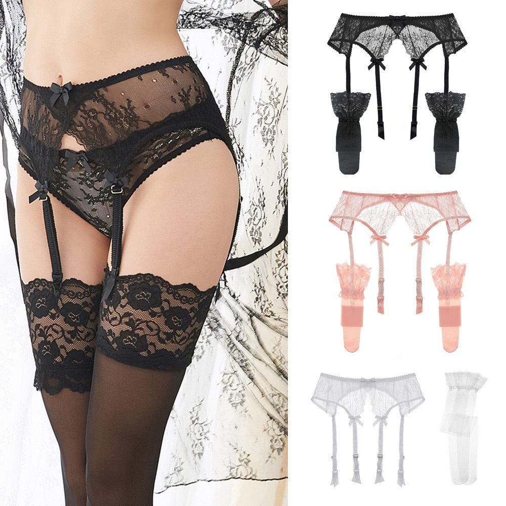 Fashion Garter Belts and Stockings 2 pcs/Set