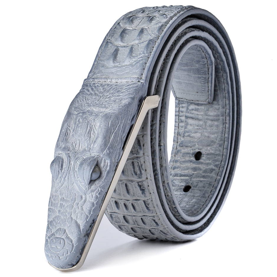 Luxurious Crocodile Imitation Leather Men’s Belt