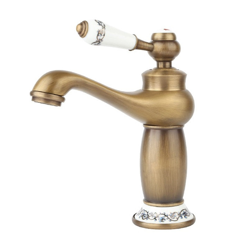 Luxury Crystal Patterned Basin Faucet